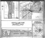 Cary Station, Emerald Park, Chemung, Crystal Lake Park, Prospect Point, Coral - Below, McHenry County 1908